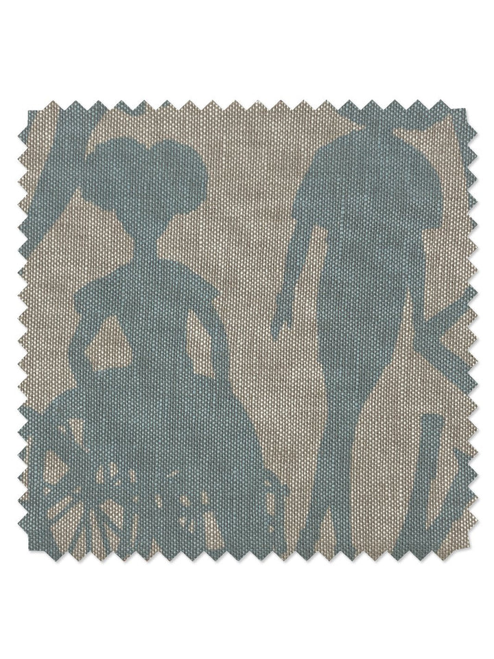 fabric by the yard fashionista silhouettes baby blue