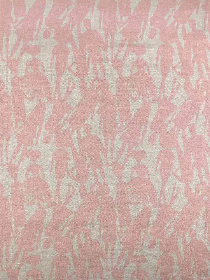 fabric by the yard fashionista silhouettes pink