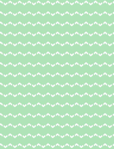 'Fes Zag' Wallpaper by Wallshoppe - Mermaid Green