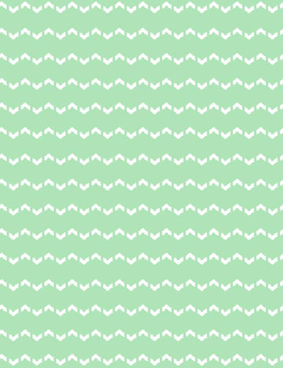 'Fes Zag' Wallpaper by Wallshoppe - Mermaid Green