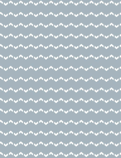 'Fes Zag' Wallpaper by Wallshoppe - Slate Gray