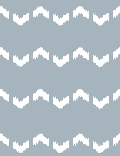 'Fes Zag' Wallpaper by Wallshoppe - Slate Gray