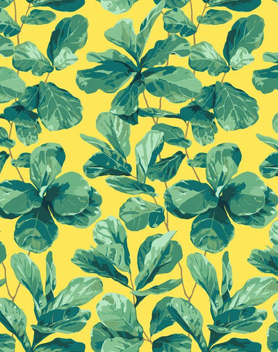 'Fiddle Fig' Wallpaper by Nathan Turner - Daffodil