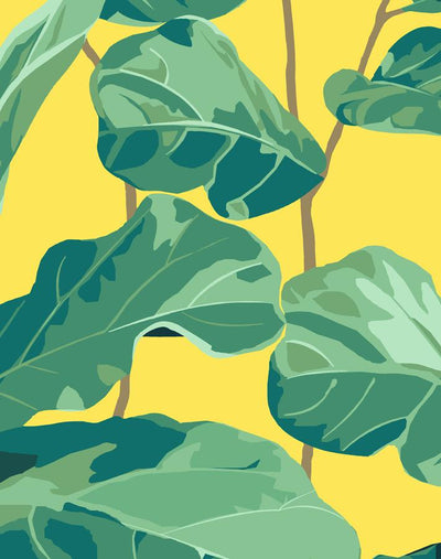 'Fiddle Fig' Wallpaper by Nathan Turner - Daffodil