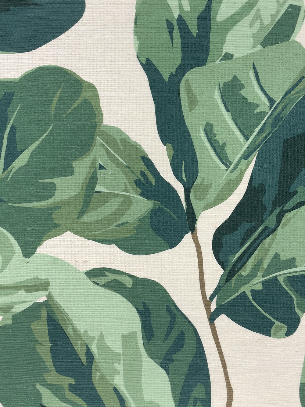 fiddle fig grasscloth wallpaper by nathan turner natural