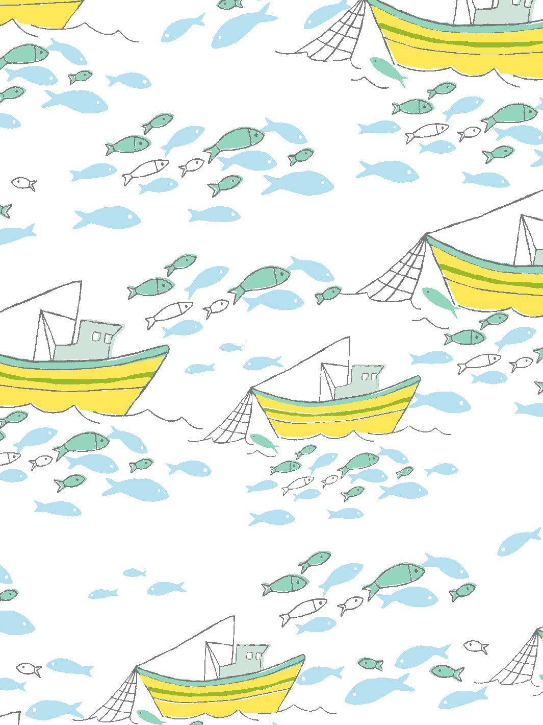 fishing-boats-wallpaper-by-tea-collection-white