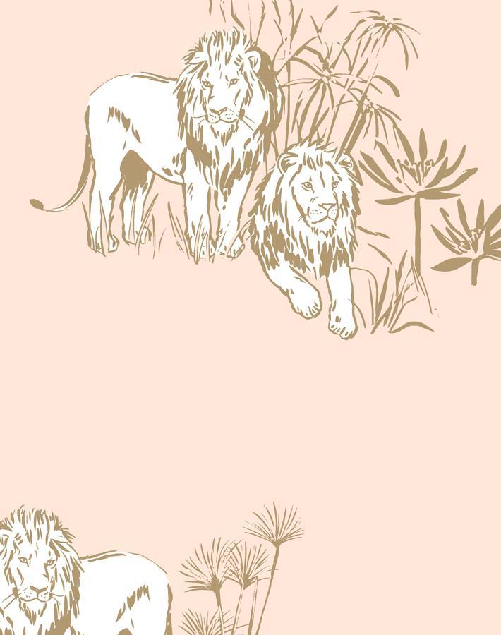 foliage lions peach