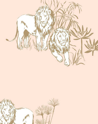foliage lions peach
