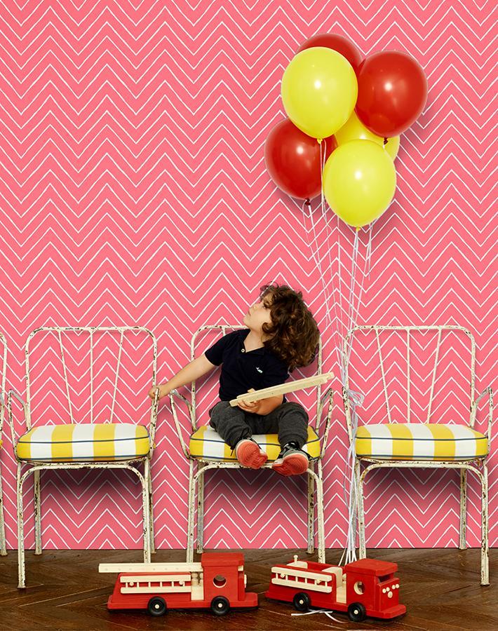 frances chevron flamingo