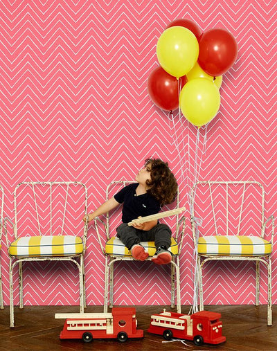 frances chevron flamingo