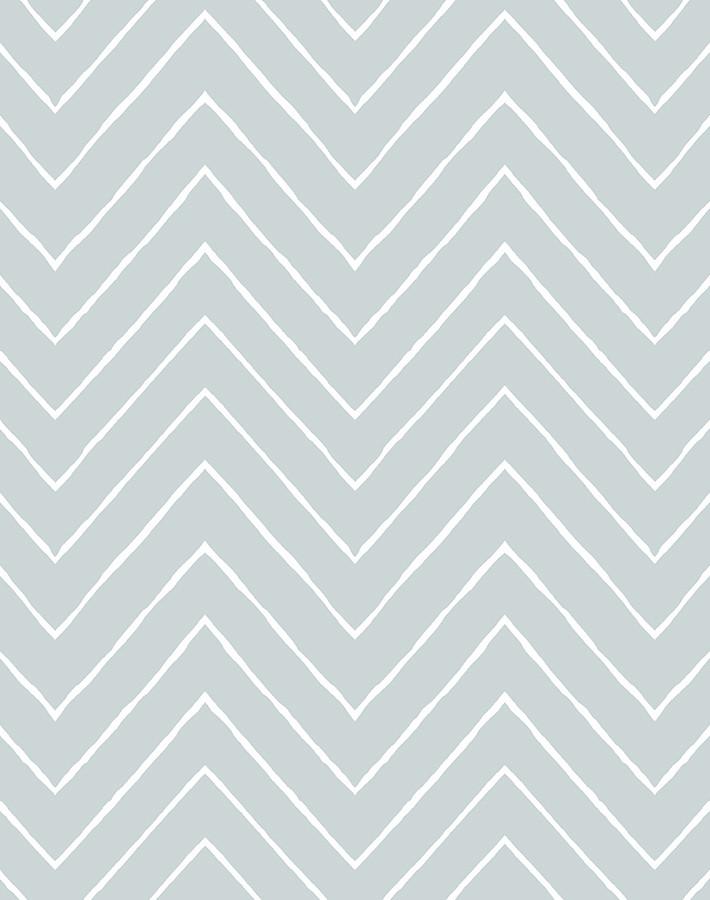 'Frances Chevron' Wallpaper by Wallshoppe - Elephant