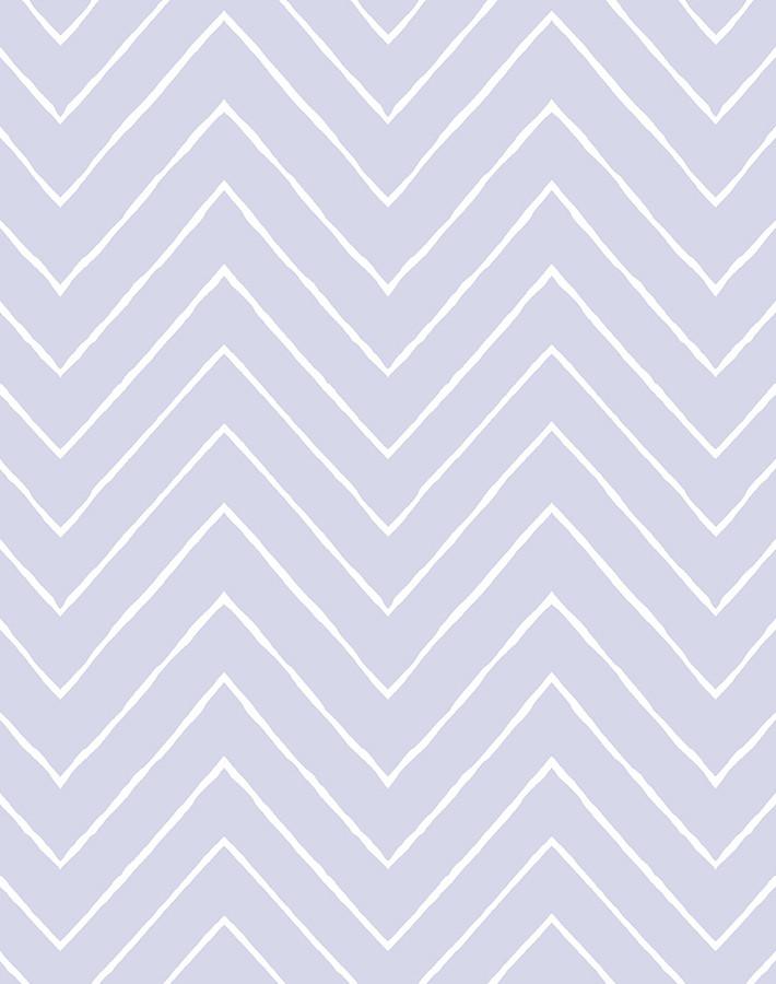 'Frances Chevron' Wallpaper by Wallshoppe - Lavender