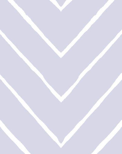 'Frances Chevron' Wallpaper by Wallshoppe - Lavender