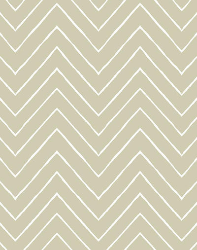 'Frances Chevron' Wallpaper by Wallshoppe - Safari