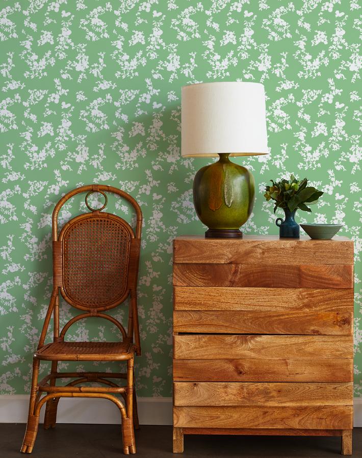 francoise floral wallpaper spring green