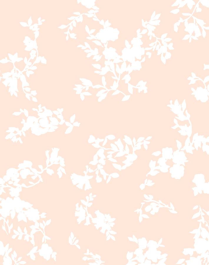 'Françoise Floral' Wallpaper by Clare V. - Peach