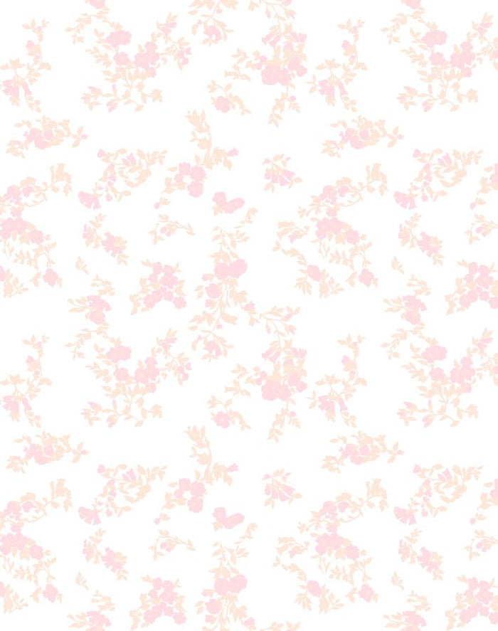 'Françoise Floral' Wallpaper by Clare V. - Blush