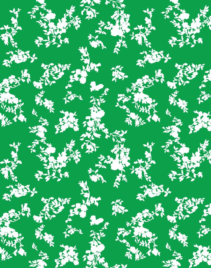 francoise floral wallpaper green