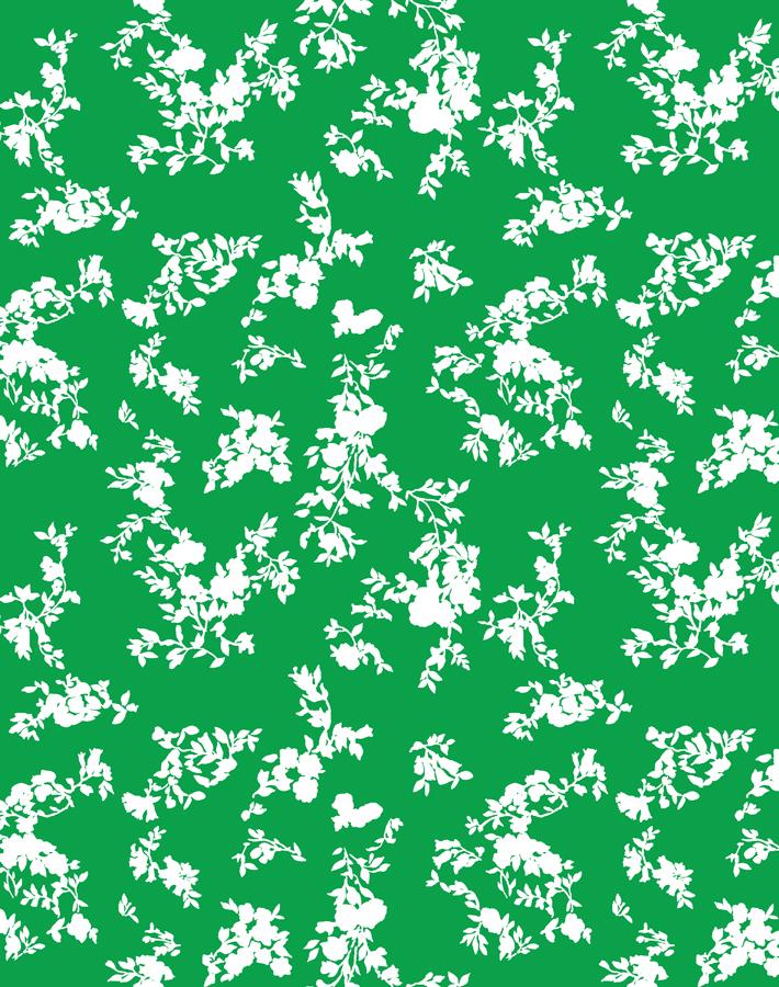 'Françoise Floral' Wallpaper by Clare V. - Green