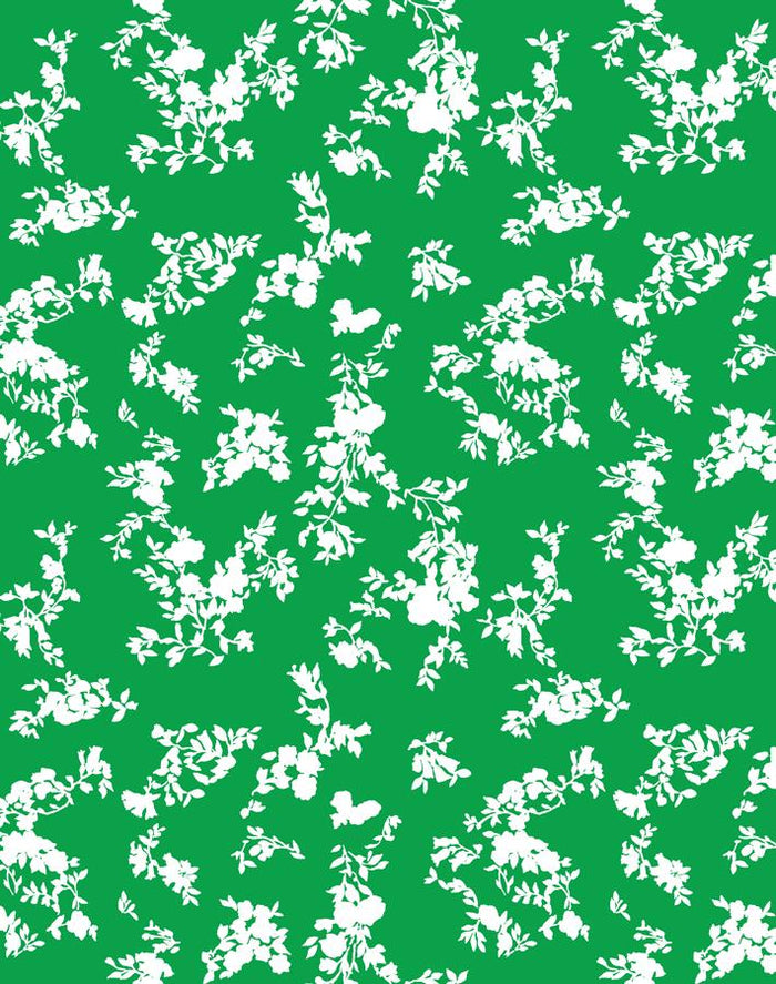 'Françoise Floral' Wallpaper by Clare V. - Green