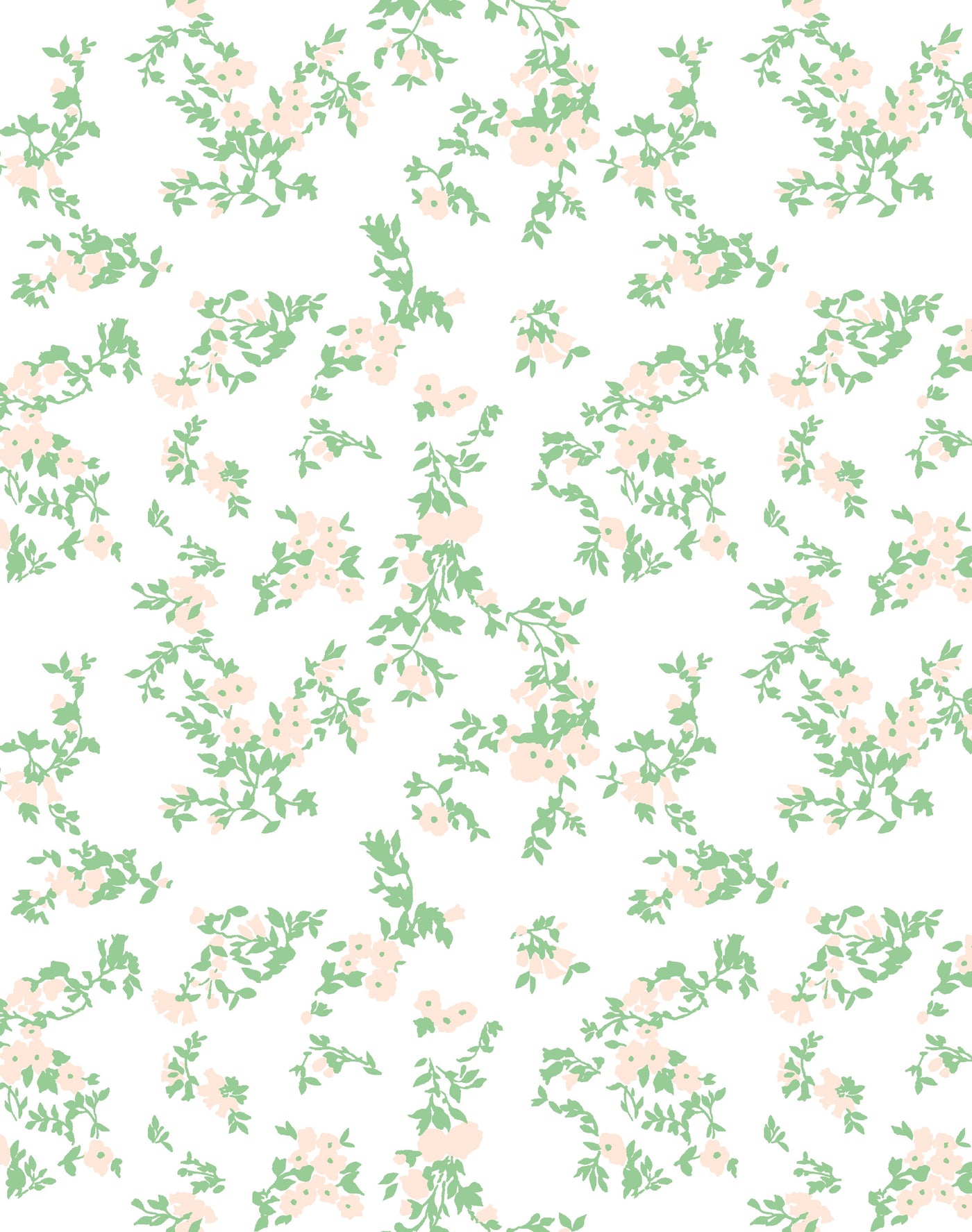 francoise floral wallpaper peach spring green