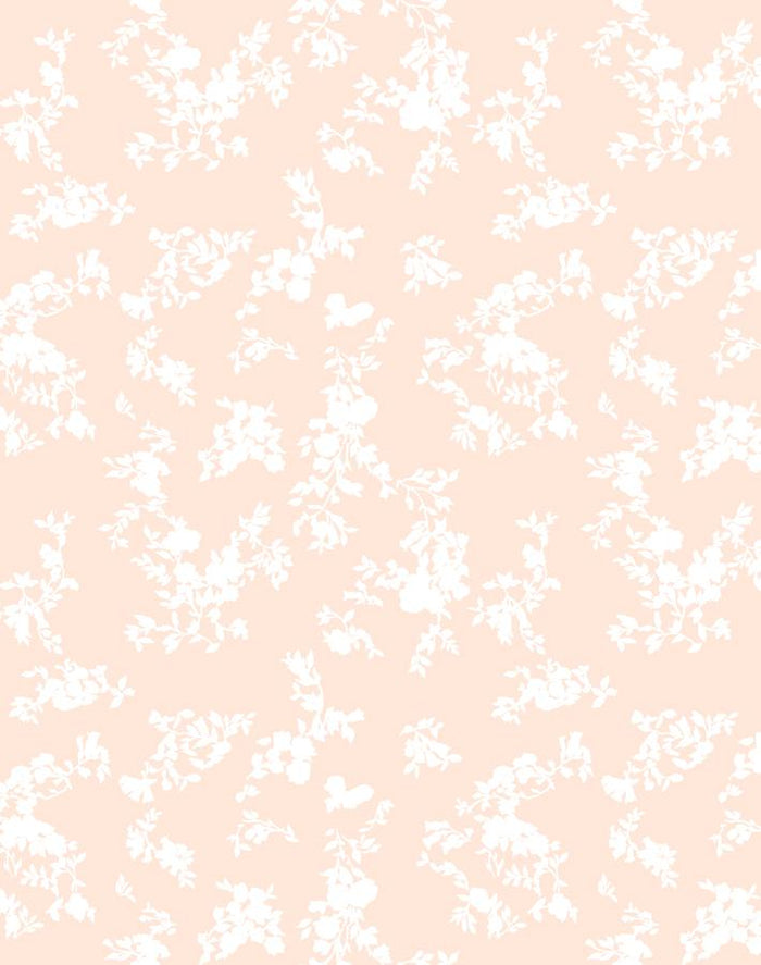 'Françoise Floral' Wallpaper by Clare V. - Peach