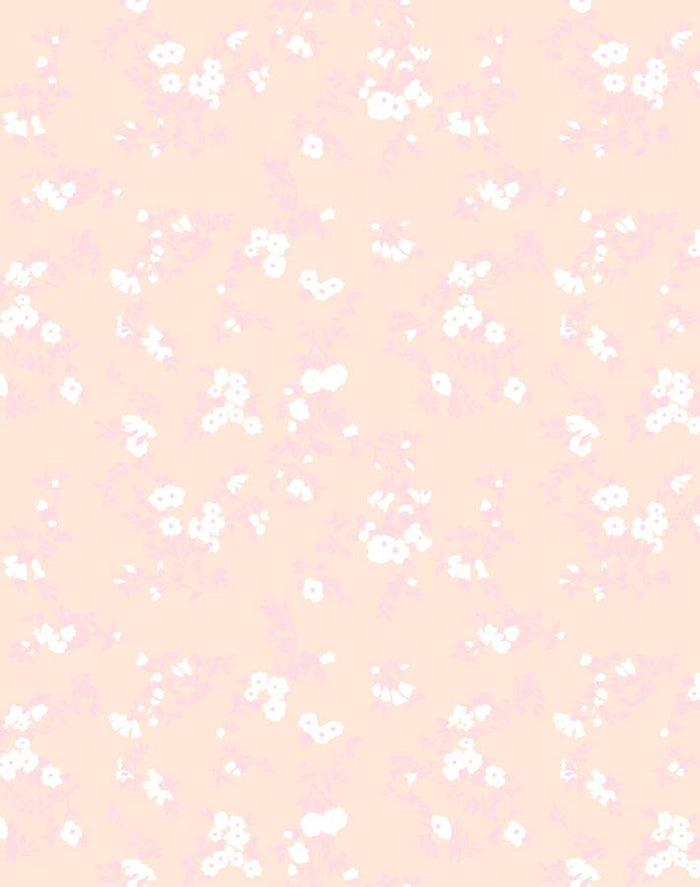 'Françoise Floral' Wallpaper by Clare V. - Pink / Peach