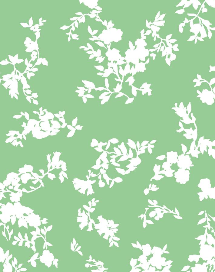 'Françoise Floral' Wallpaper by Clare V. - Spring Green