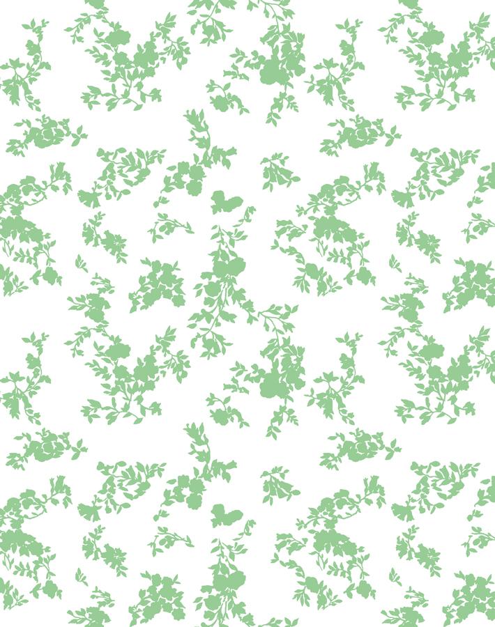 francoise floral wallpaper spring green on white