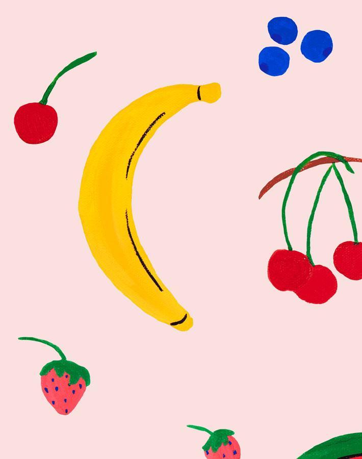 'Fruit Punch' Wallpaper by Carly Beck - Pink