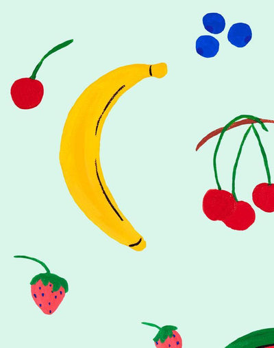 'Fruit Punch' Wallpaper by Carly Beck - Robins Egg