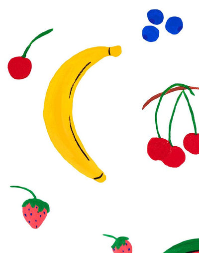 fruit punch white wallpaper by carly beck