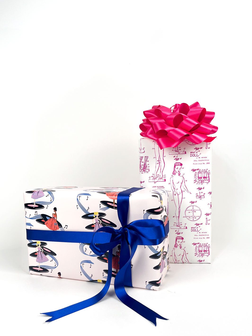 Galaxy Records Barbie™ Gift Wrap - Pale Pink