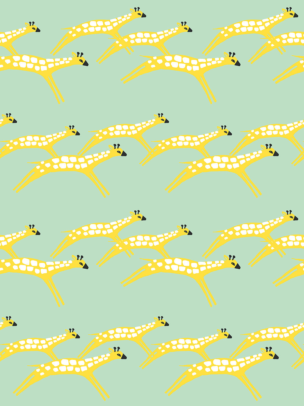 galloping giraffes wallpaper by tea collection aventurine