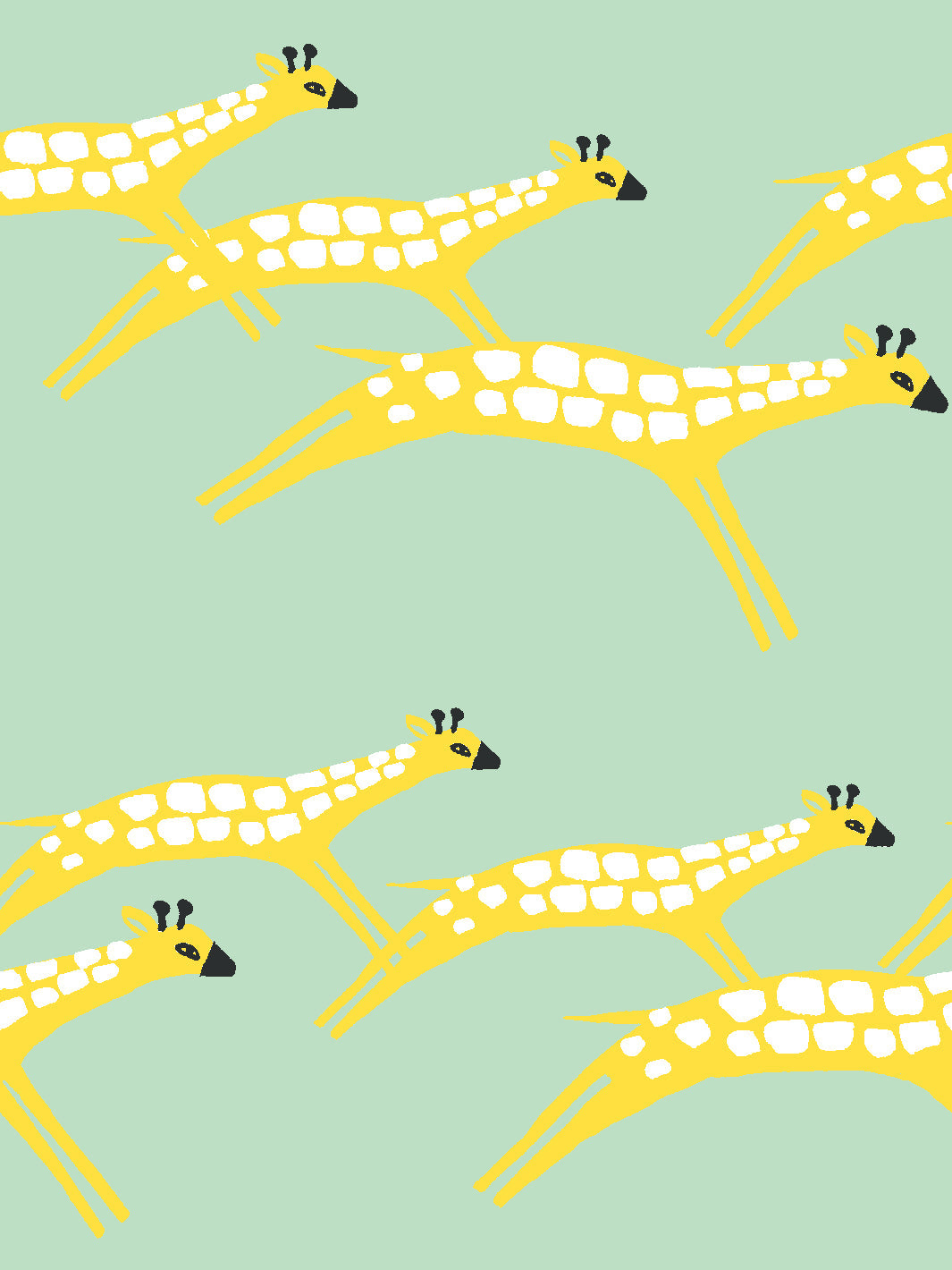 galloping giraffes wallpaper by tea collection aventurine