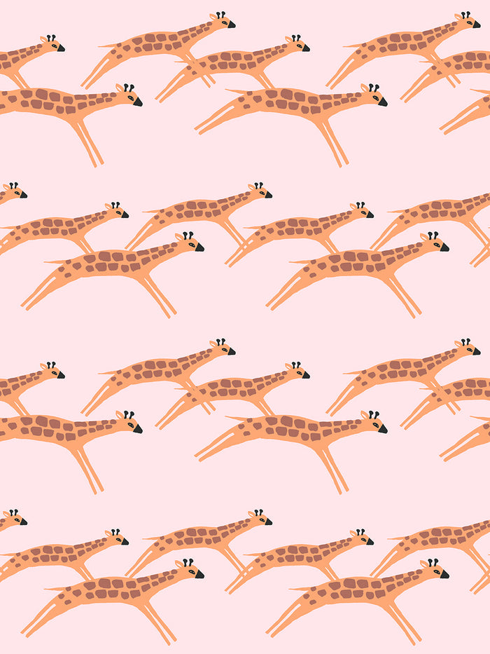 'Galloping Giraffes' Wallpaper by Tea Collection - Piggy Bank
