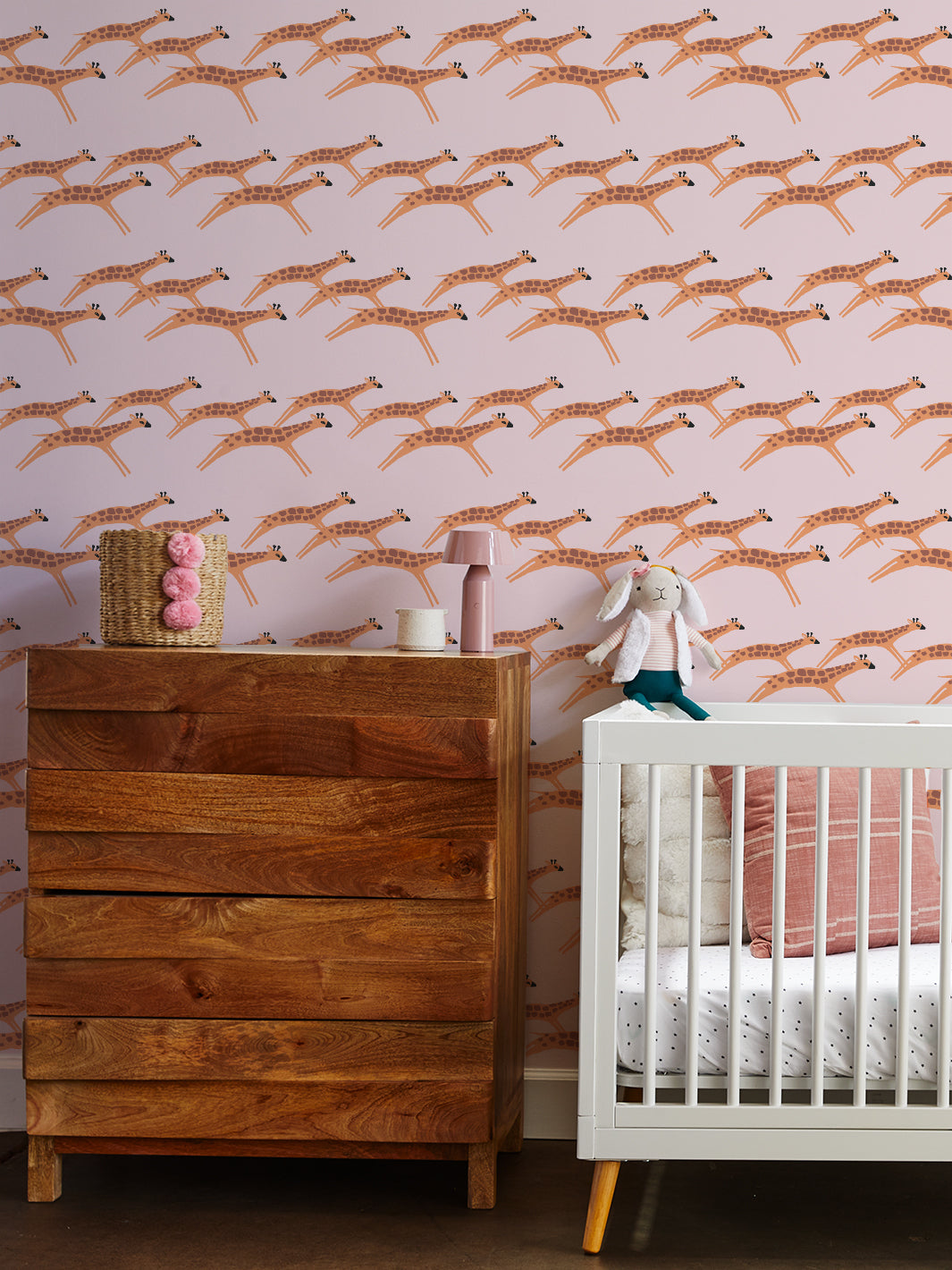 'Galloping Giraffes' Wallpaper by Tea Collection - Piggy Bank