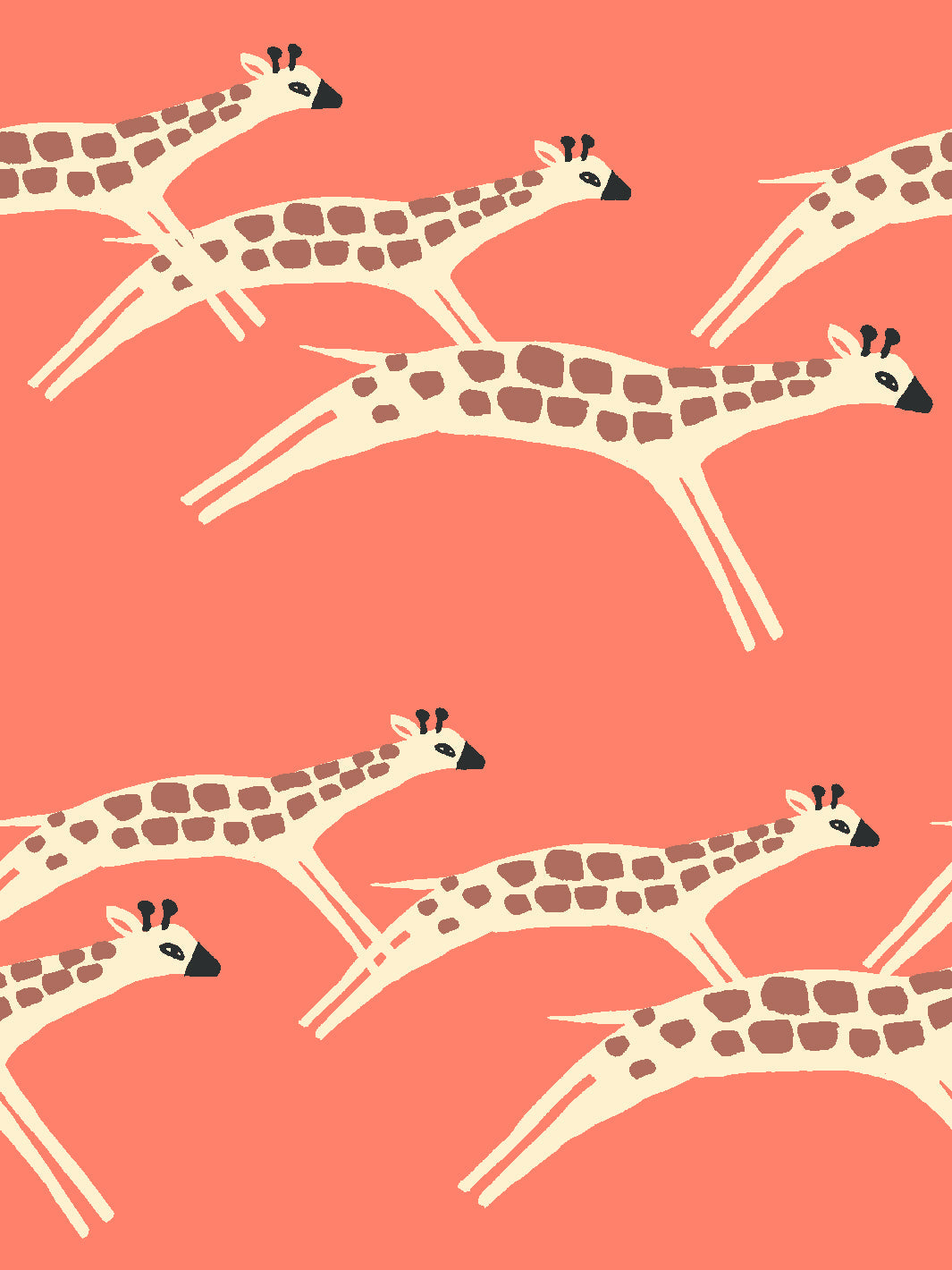 galloping giraffes wallpaper by tea collection watermelon
