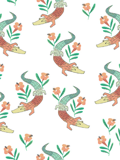 gator garden wallpaper by tea collection baja