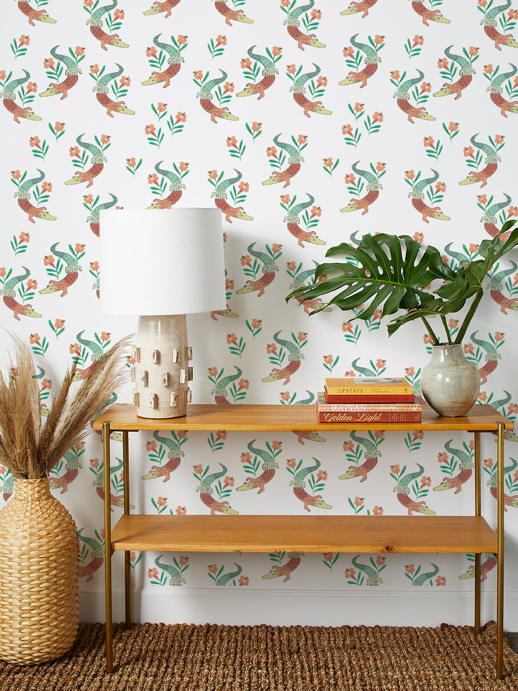 gator garden wallpaper by tea collection baja