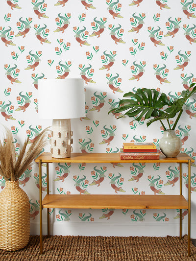 gator garden wallpaper by tea collection baja