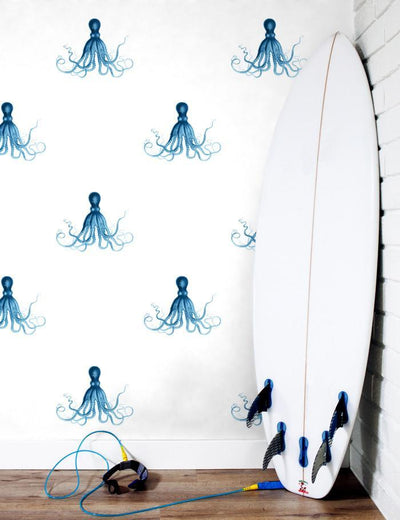 george the octopus blue