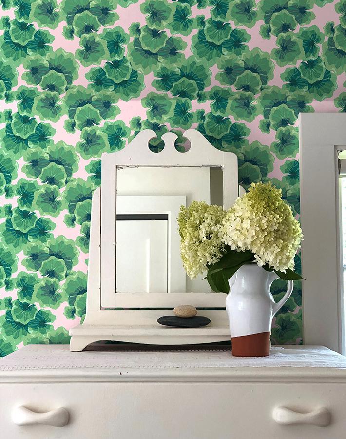 'Geranium Leaves' Wallpaper by Nathan Turner - Ballet Slipper