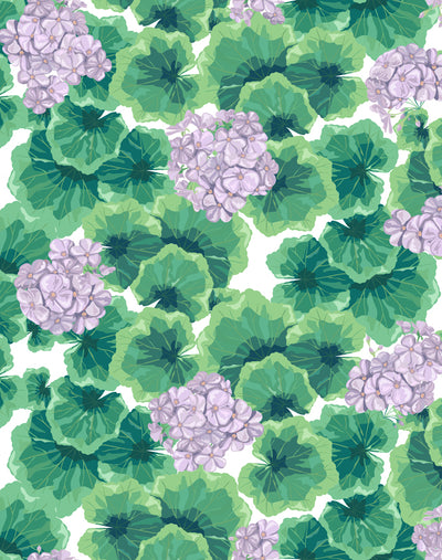 'Geranium' Wallpaper by Nathan Turner - Lavender