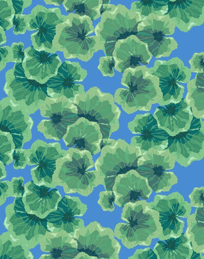 'Geranium Leaves' Wallpaper by Nathan Turner - Cerulean