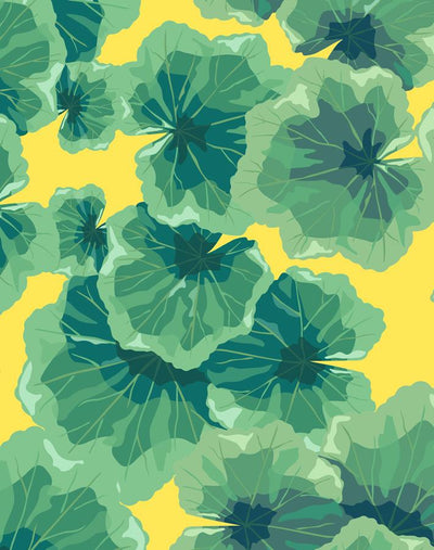 'Geranium Leaves' Wallpaper by Nathan Turner - Daffodil