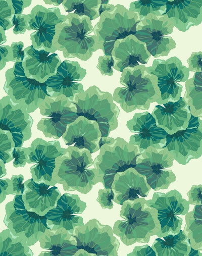 'Geranium Leaves' Wallpaper by Nathan Turner - Pistachio