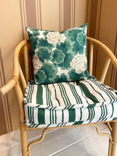 fabric by the yard geranium natural on raw canvas