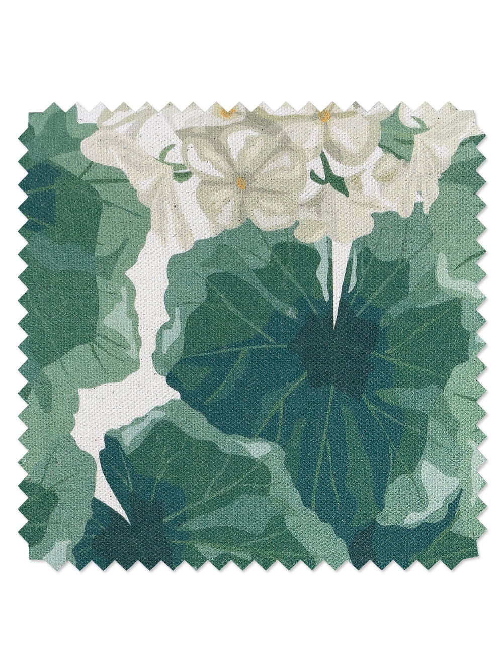 fabric by the yard geranium natural on raw canvas