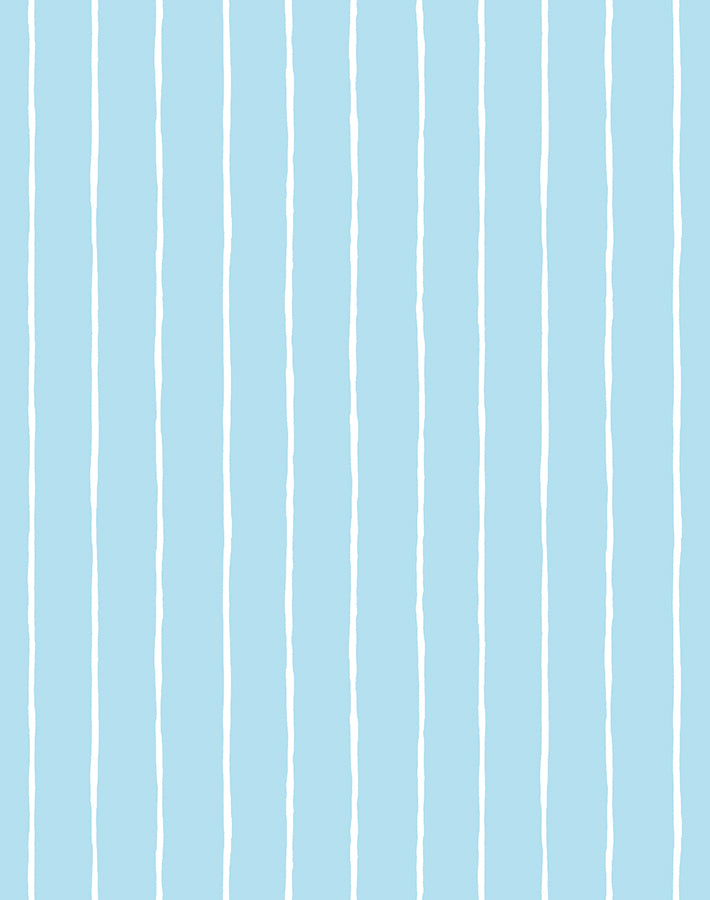 'Get In Line' Wallpaper by Wallshoppe - Baby Blue